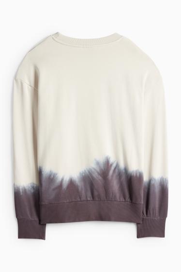 Děti - chlapci - Minecraft - mikina - se vzorem - světle béžová