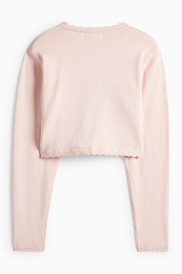 Kinder Mädchen - Baby-Strickjacke - rosa