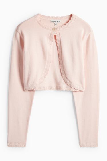 Kinder Mädchen - Baby-Strickjacke - rosa