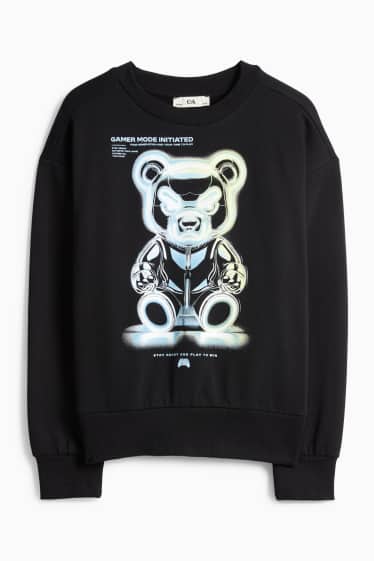 Děti - chlapci - Gaming - mikina - černá