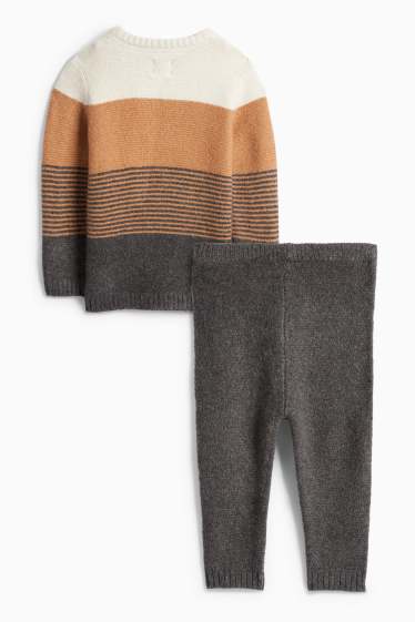 Miminka - chlapci - Outfit pro miminka - 2dílný - hnědá