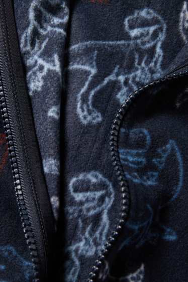 Children Boys - Dino - fleece jacket - dark blue