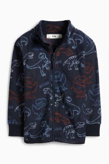 Children Boys - Dino - fleece jacket - dark blue