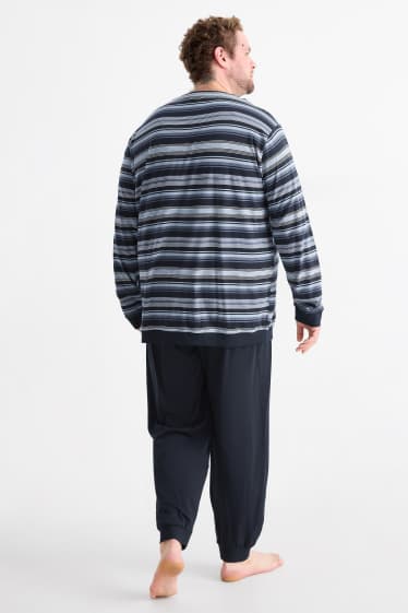 Hommes - Pyjama - bleu foncé