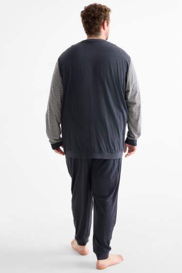 Hommes - Pyjama - bleu foncé