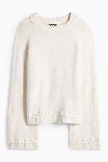 Dámské - Svetr - bílá-žíhaná