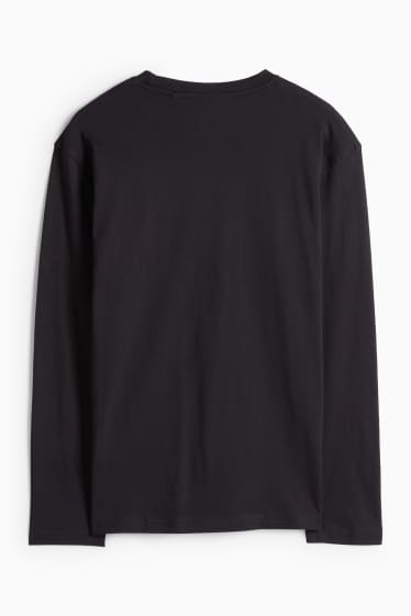 Děti - chlapci - Minecraft - tričko s dlouhým rukávem - černá