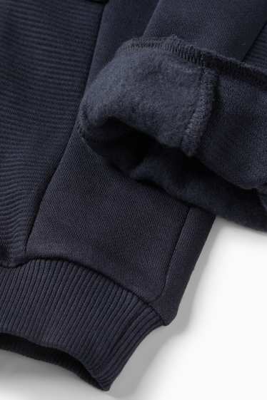 Děti - chlapci - Sklápěčka - cargo teplákové kalhoty - tmavomodrá