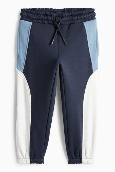 Děti - chlapci - Teplákové kalhoty - tmavomodrá
