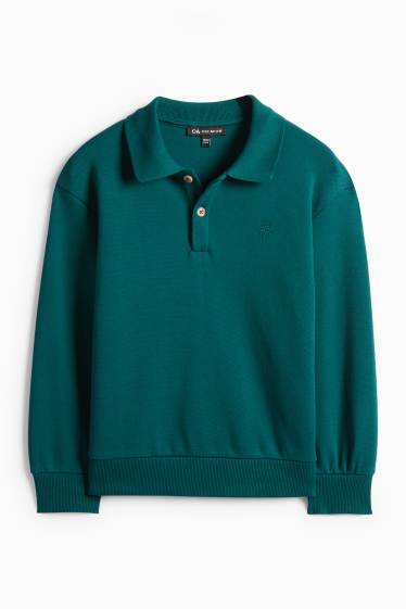 Children Boys - Sweatshirt - textured - dark green