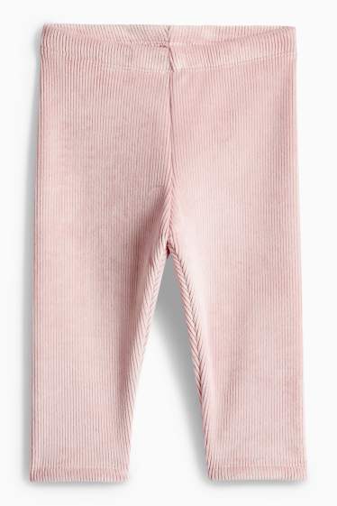 Baby Girls - Minnie Mouse - baby outfit - plush-lined - 3 piece - white / rose