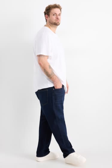 Men - Regular jeans - thermal jeans - LYCRA® - denim-dark blue