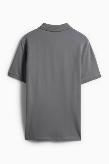 Pánské - Polokošile - regular fit - šedá