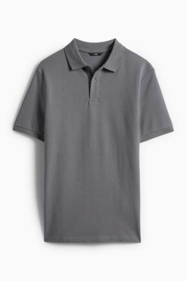 Pánské - Polokošile - regular fit - šedá