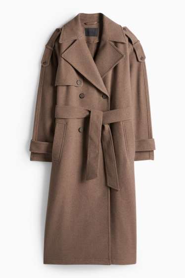 Dames - Mantel - bruin