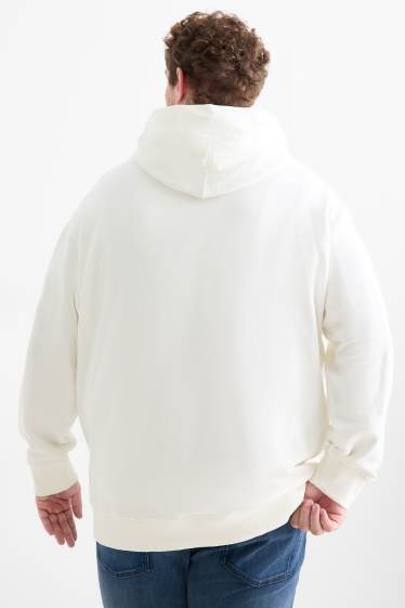 Uomo - Felpa con cappuccio - bianco