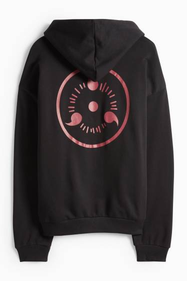 Herren - Oversized-Hoodie - Naruto - schwarz