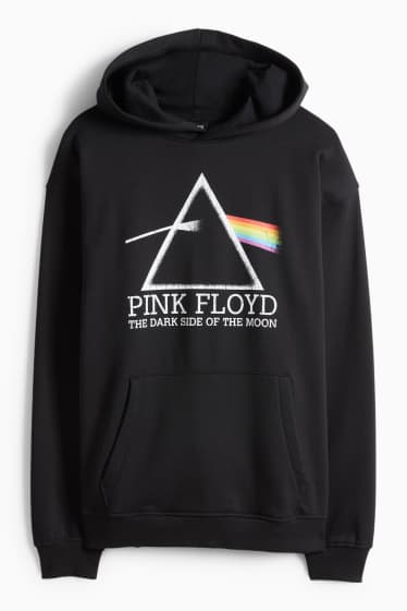 Pánské - Mikina s kapucí - Pink Floyd - černá