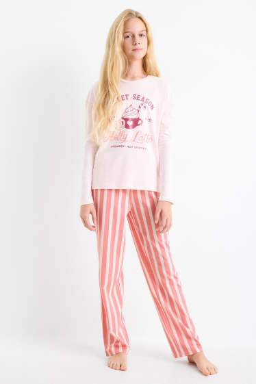 Nena - Conjunt - Pijama i bòxers nadalencs - 5 peces - rosa
