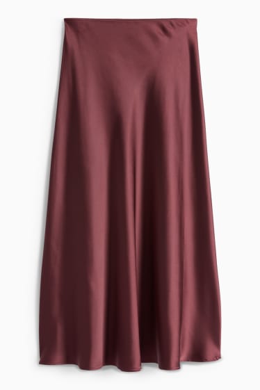 Dona - Faldilla de setí - bordeus