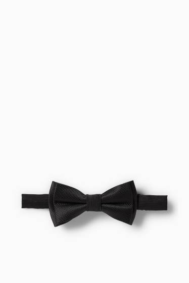 Children Boys - Bow tie - ribbed - black