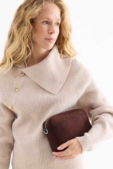 Femmes - Sac à bandoulière amovible - marron foncé