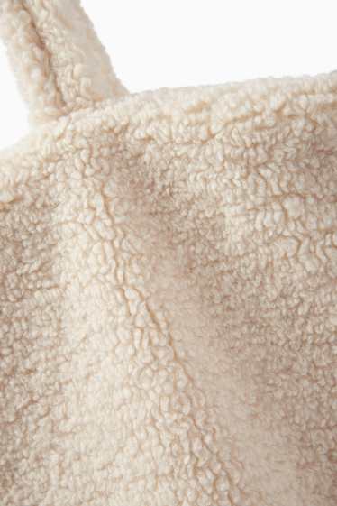Damen - Großer Teddy-Shopper - beige