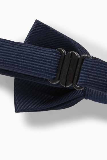 Bambini - Farfallino - a coste - blu scuro