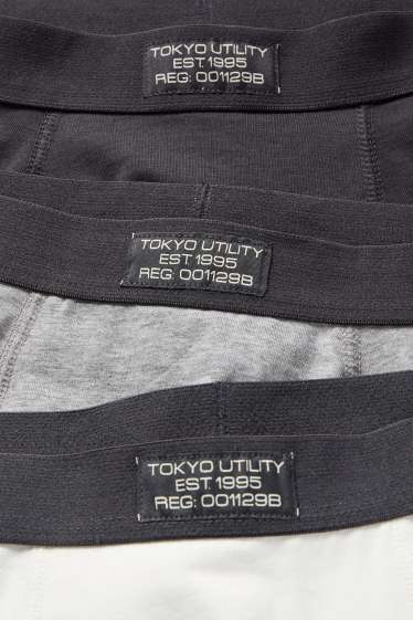 Děti - chlapci - Multipack 3 ks - boxerky - tmavošedá