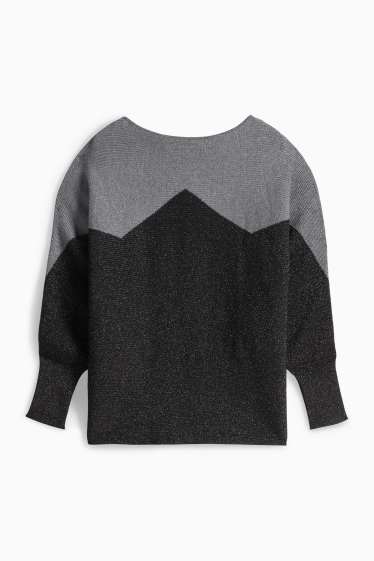 Donna - Pullover - nero / grigio scuro
