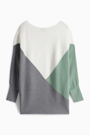 Donna - Pullover - bianco / grigio