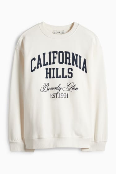 Děti - dívky - California - mikina - krémově bílá