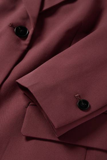 Damen - Business-Blazer - tailliert - bordeaux