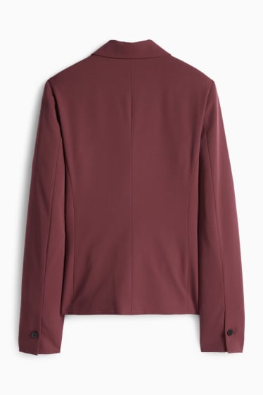 Damen - Business-Blazer - tailliert - bordeaux