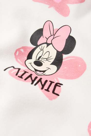 Enfants filles - Minnie Mouse - sweat à capuche - à motifs - blanc crème