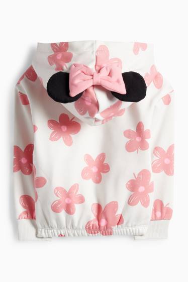 Enfants filles - Minnie Mouse - sweat à capuche - à motifs - blanc crème