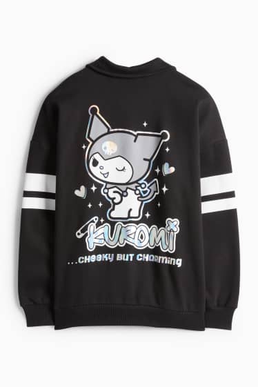 Děti - dívky - Kuromi - college bunda - černá
