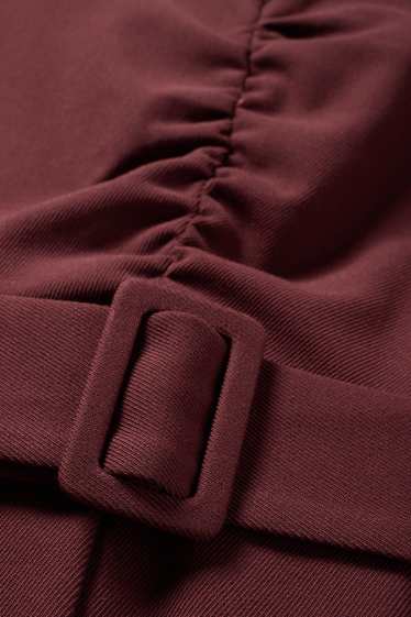 Dámské - Overal s páskem - tmavohnědá