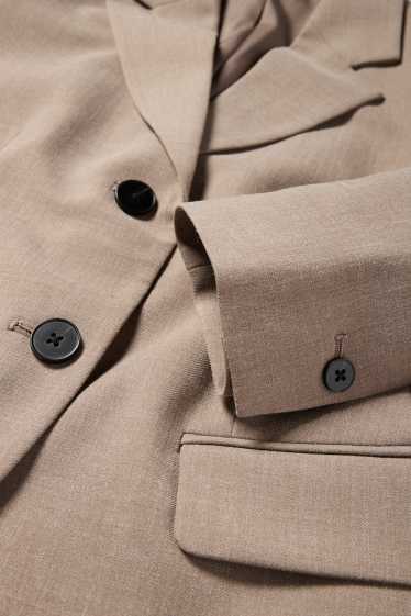 Damen - Business-Blazer - tailliert - taupe