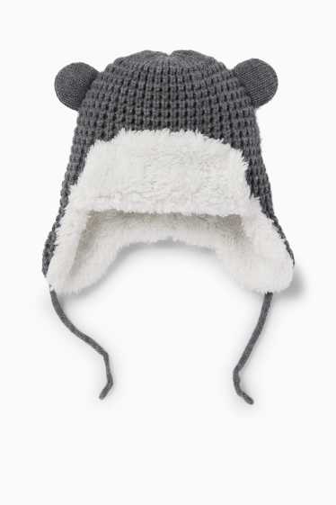 Unisex - Baby hat - textured - gray