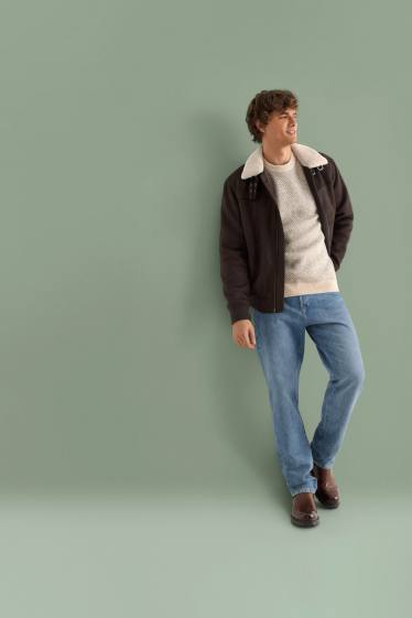 Herren - Pullover - gemustert - beige