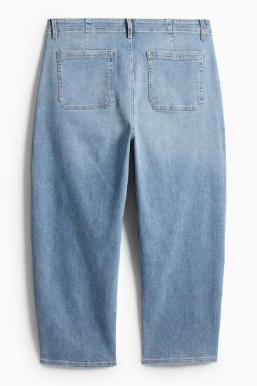 Damen - Balloon Jeans - High Waist - jeansblau