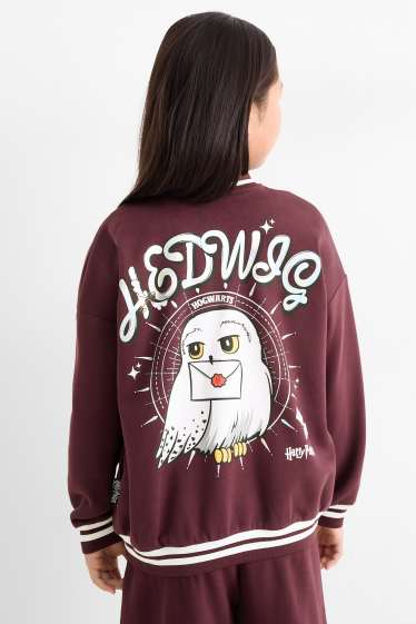 Kinder Mädchen - Harry Potter - Collegejacke - bordeaux