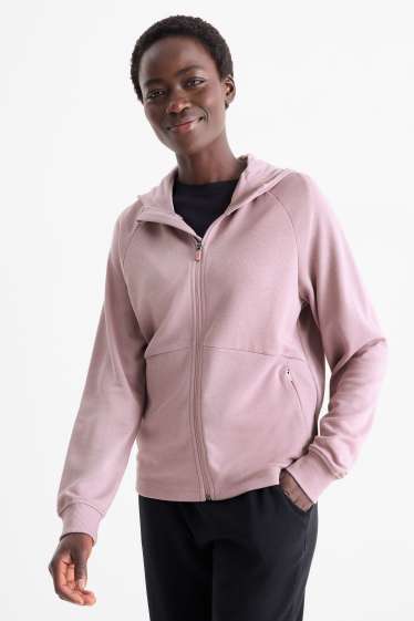 Damen - Funktionsjacke mit Kapuze - hellviolett
