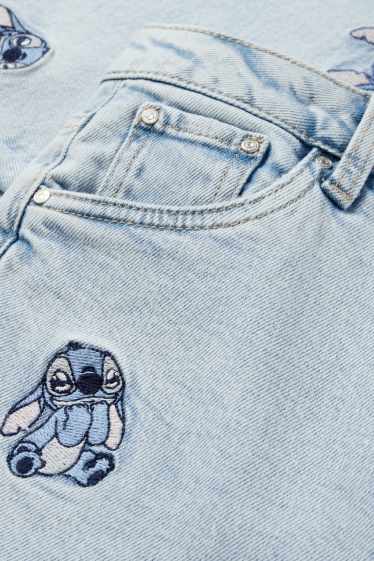 Enfants filles - Lilo & Stitch - Wide Leg jean - jean bleu clair