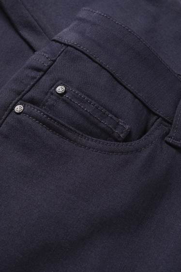 Donna - Pantaloni di stoffa - vita alta - slim fit - blu scuro