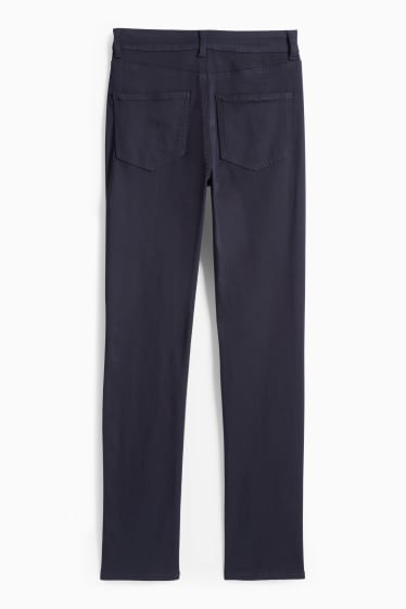 Donna - Pantaloni di stoffa - vita alta - slim fit - blu scuro