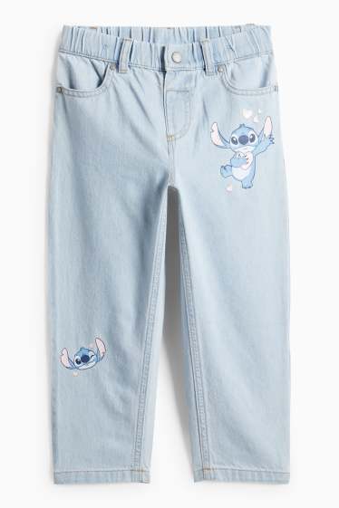 Children Girls - Lilo & Stitch - relaxed jeans - denim-light blue