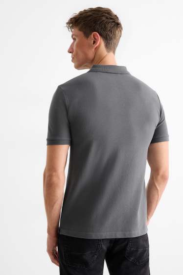 Heren - Poloshirt - regular fit - grijs