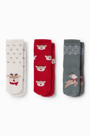 Bébés filles - Chaussettes bébé - rouge / blanc